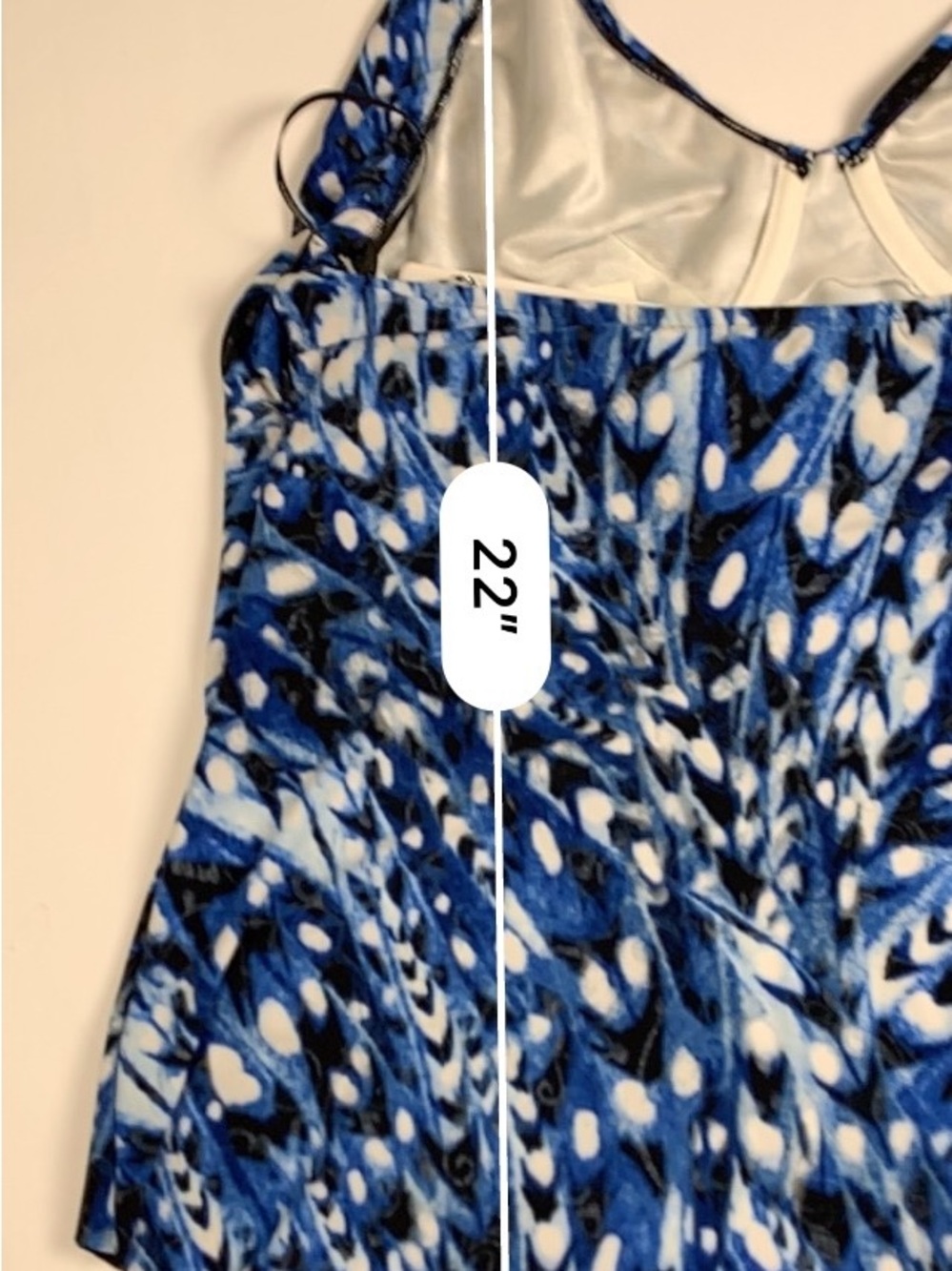 Magicsuit Tankini Top Womens Size 10 Blue Multi Halter Swimwear NWT $126 - Picture 10 of 13